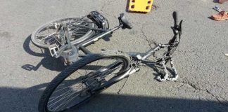 Beschädigtes E-Bike