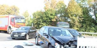 Unfallstelle Kolpingstraße, Einmündung B47