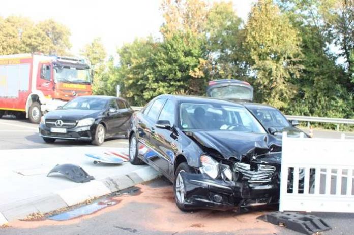 Unfallstelle Kolpingstraße, Einmündung B47