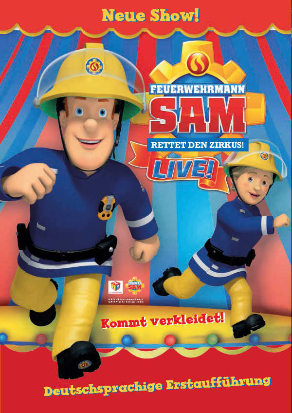 Feuerwehrmann Sam (Quelle: Konzertdirektion Bingel / Theater auf Tour)