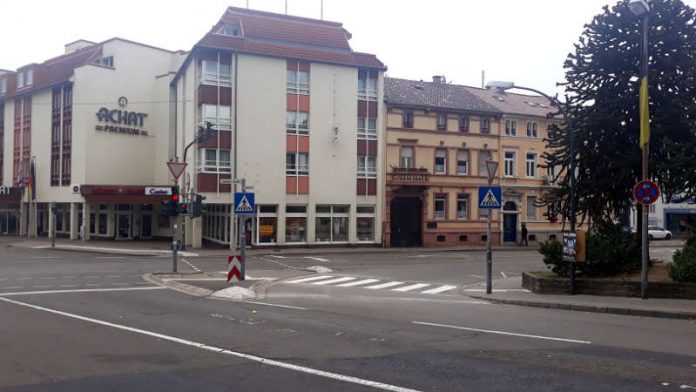 Die Ampelanlage Landauer- Hohenzollernstraße (Foto: Stadtverwaltung Neustadt)