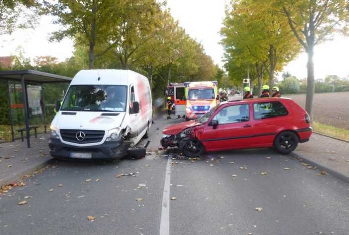 Unfall am Montag, 1. Oktober 2018 in der Straße “Lange Wender” in Vellmar.