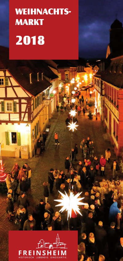 Flyer Weihnachtsmarkt 2018-0 Veranstaltungshinweis (Quelle: Verkehrsverein Freinsheim e.V.)
