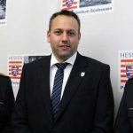 Polizeipräsident Bernhard Lammel, Kriminalrat Andreas Wolk, Polizeidirektor Manfred Burkart