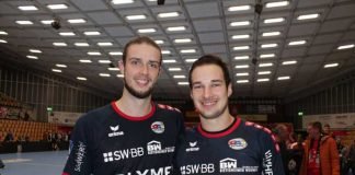 Die ehemaligen Eulen-Spieler Patrick Weber und Dominik Claus (rechts) erzielten jeweils zwei Tore beim Auswärtssieg von Bietigheim