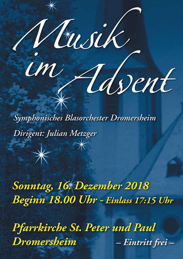 Musik im Advent 2018 Veranstaltungshinweis