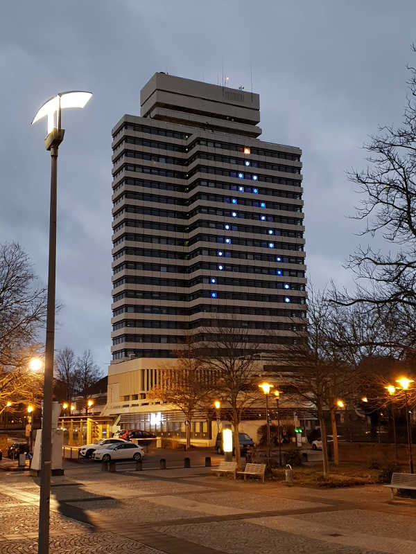 Rathaus im Sternenlicht (Foto: Michael Seyl)