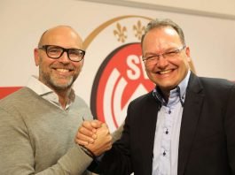 Der wiedergewählte Vereinspräsident Markus Hankammer (l.) und SVWW-Geschäftsführer Nico Schäfer (Foto: svww.de)