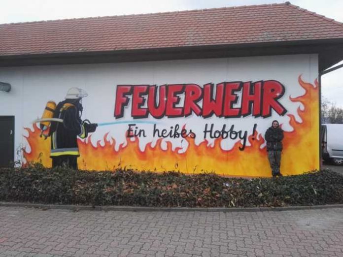 Graffiti fertig - Feuerwehr/Verbandsgemeinde Dannstadt-Schauernheim
