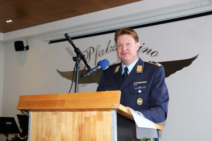 Begrüßung der Gäste durch Oberstleutnant Martin Hess (Foto: Bundeswehr/Wiedemann)