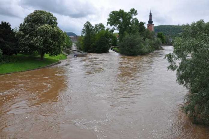 Archivbild Stadt Bad Kreuznach Hochwasser Mai 2013