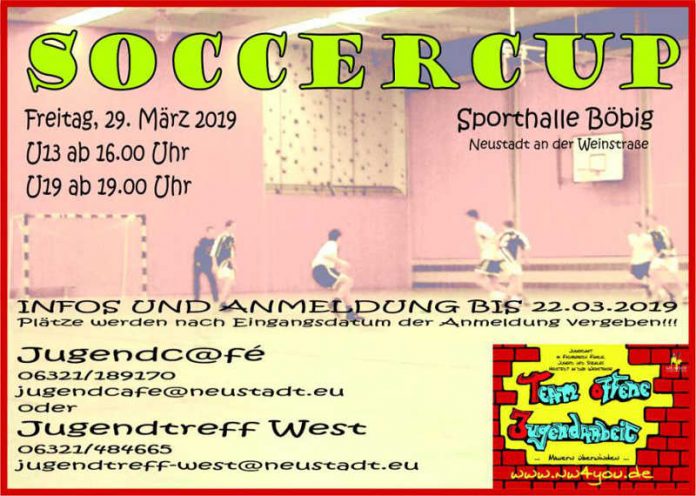 SOCCER CUP 2019 (Quelle: Stadtverwaltung Neustadt) Veranstaltungshinweis