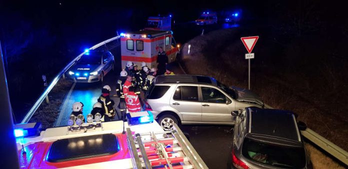 Die Einsatzstelle (Foto: Feuerwehr Haßloch)