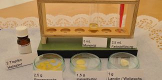 Zutaten für einen Lippenstift (Foto: Pfalzmuseum)