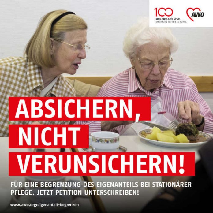 Petition „Eigenanteil bei stationärer Pflege begrenzen!“ (Quelle: AWO Pfalz e.V.)