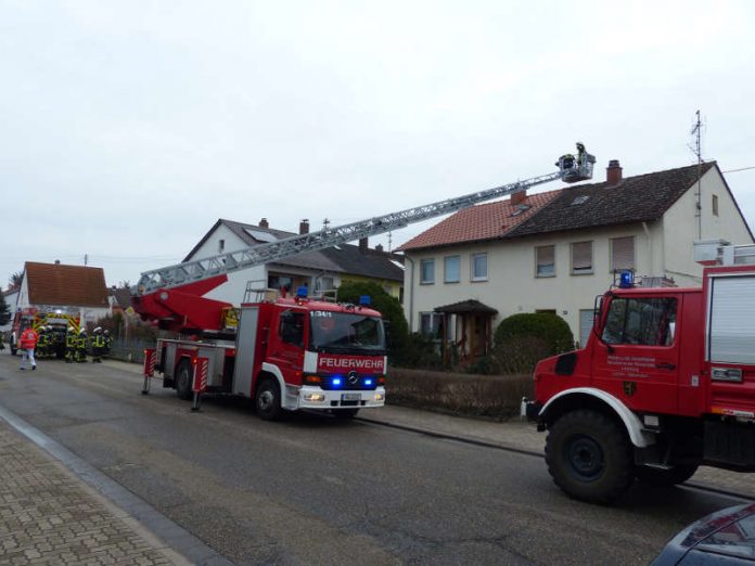 Feuerwehrfahrzeuge an der Einsatzstelle (Foto: Feuerwehr Neustadt)