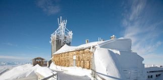 Wetterstation des Deutschen Wetterdienstes auf der Zugspitze (Quelle: DWD)