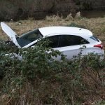 Das Fahrzeug auf der Wiese (Foto: Presseteam der Feuerwehr VG Lambrecht)