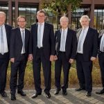 Vorstand und Geschäftsführung des ADAC Pfalz e.V.: (v.l.) Friedhelm Kissel (Sportleiter), Tobias Klosen (Schatzmeister), Rudi Zeiter (Vorsitzender), Dr. Volker Kettenring (Verkehrs- und Technikreferent), Götz Stuckensen (2. Vorsitzender und Touristikreferent), Thomas Barth (Geschäftsführer) (Foto: ADAC Pfalz)