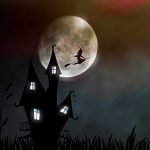 Symbolbild, Halloween, Hexe, Hexenhaus, Besen © cocoparisienne on Pixabay