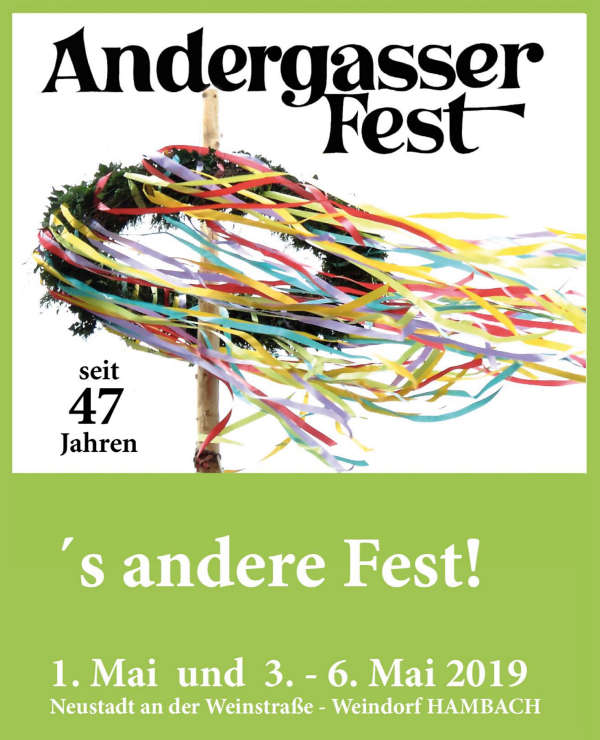 Neustadt Hambach Andergasser Fest 2019 Veranstaltungshinweis