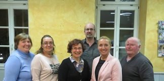 v.l. Manuela Müller, Anja Wieck, Petra Ludwig, Stefan Kögel, Petra Hutera, Werner Wissmann (Foto: Kreisjugendring Bad Dürkheim e.V.)