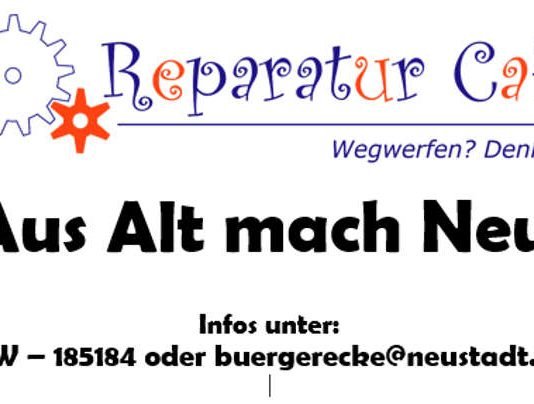 Symbolbild Reparatur Café (Quelle: Stadtverwaltung Neustadt)