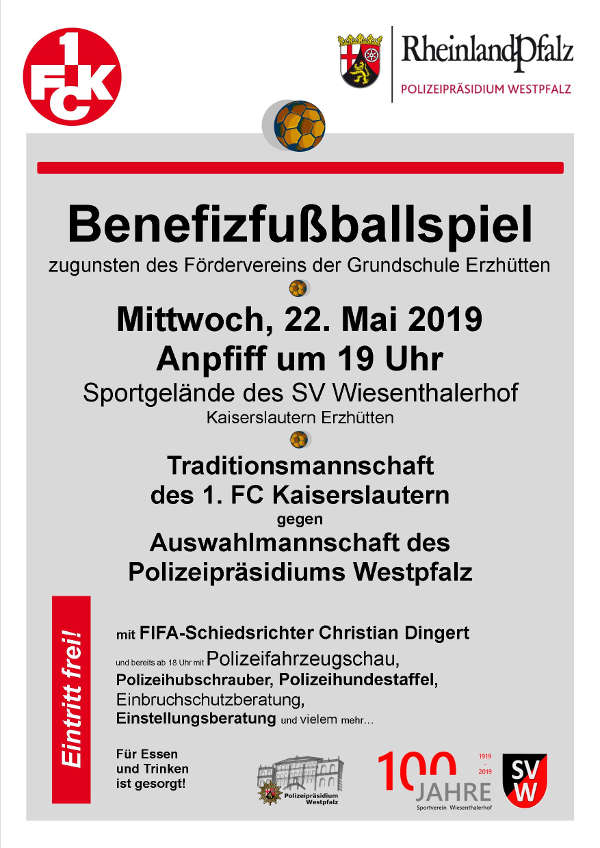 Benefizspiel PP Westpfalz gegen FCK-Oldies