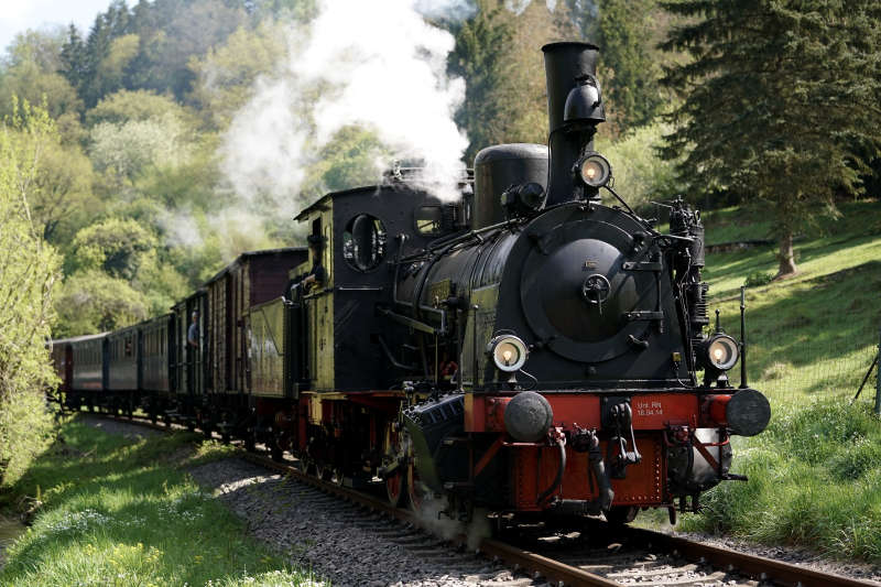 Die historische Dampfeisenbahn 'Kuckucksbähnel' (Foto: Holger Knecht)