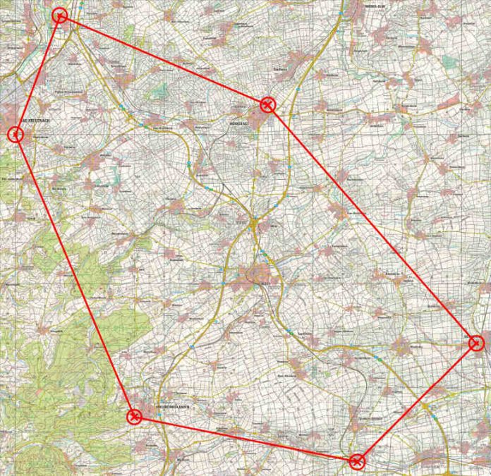 Karte zum Übungsraum (Quelle: Stadtverwaltung Bad Kreuznach)