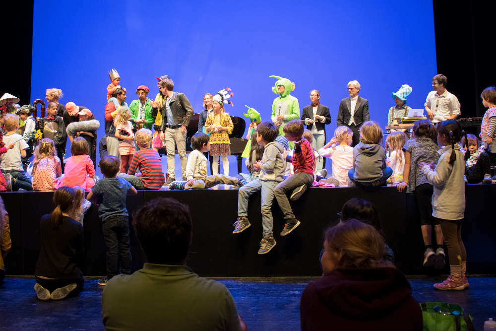 „The Voice of Campus One“ beim Kindermusikfest (Foto: Hochschule für Musik Karlsruhe)