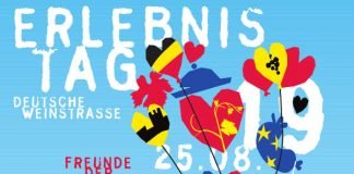 Plakat Erlebnistag Deutsche Weinstraße 2019 (Quelle: Pfalzwein e.V.)