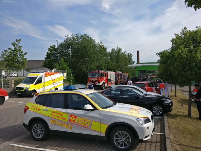 Einsatz in der Merkurstraße (Foto: Feuerwehr Kaiserslautern)