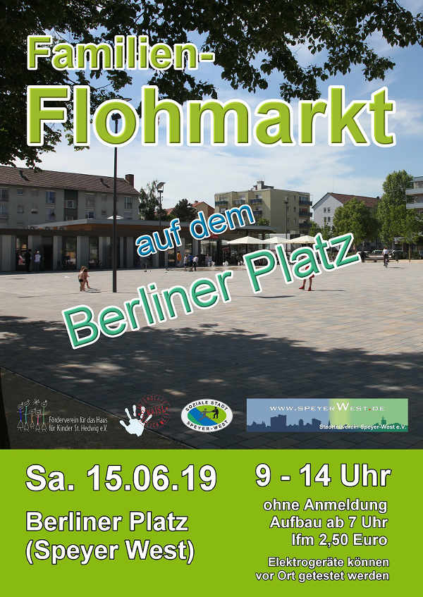 Flohmarkt Berliner Platz - Plakat