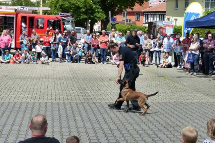 Polizeiwache Wörrstadt - Tag der offenen Tür - Vorführung Diensthundestaffel