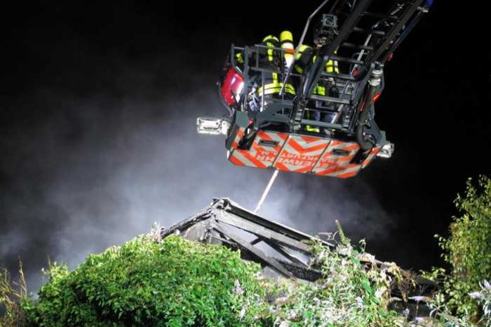 Feuer auf einer Baustelle in Niederrad-1 © Feuerwehr Frankfurt am Main