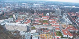 Die Universitätsmedizin Mainz entwickelt sich auch baulich weiter; Foto: Peter Pulkowski (Universitätsmedizin Mainz)