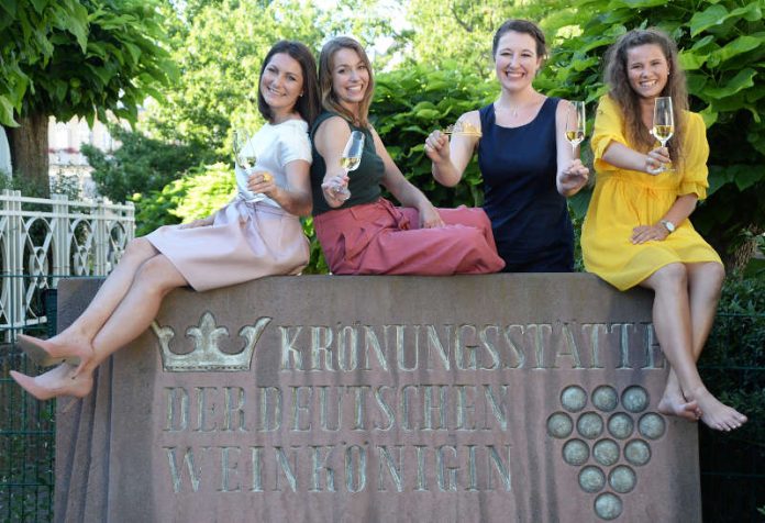 Die vier Kandidatinnen. v.l.: Rosa Rummel, Christina Fischer, Anna-Maria Löffler und Tamara Fränzle (Foto: Pfalzwein e.V.)