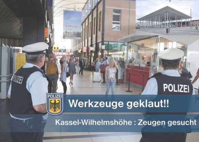 Werkzeuge im Bahnhof Kassel-Wilhelmshöhe geklaut © Bundespolizei