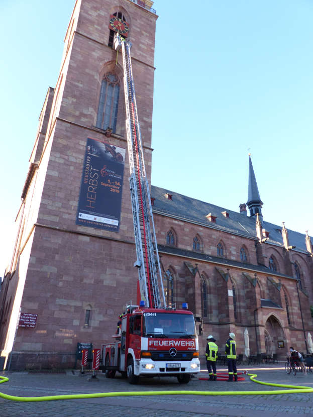 Zum Glück nur eine Übung (Foto: Feuerwehr Neustadt)