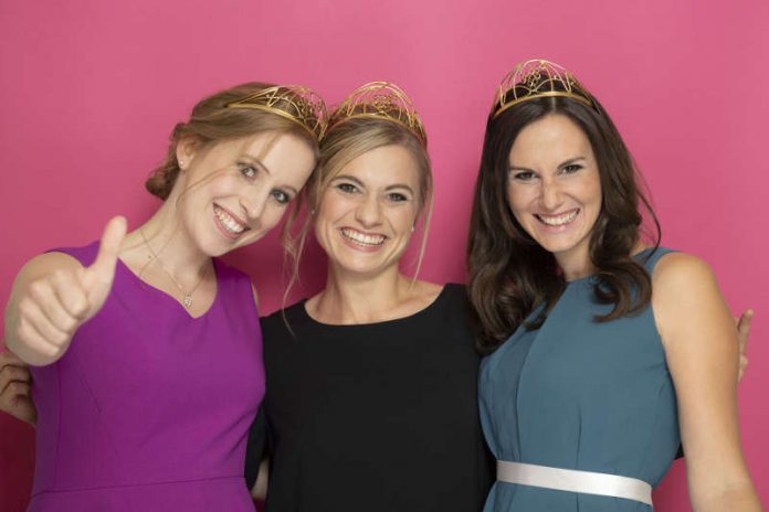 v.l.: Klara Zehnder, Carolin Klöckner, Inga Storck (Foto: Deutsches Weininstitut)