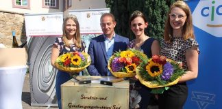 v.l.: Anna Göhring, Hannes Kopf, Inga Storck, Meike Klohr (Foto: SGD Süd)