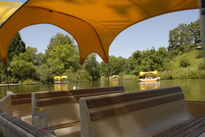 Gondolettas im Luisenpark (Foto: Stadtpark Mannheim gGmbH)