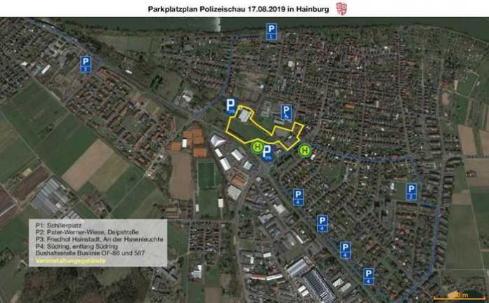 Hainburg_Parkplatzplan Polizeischau