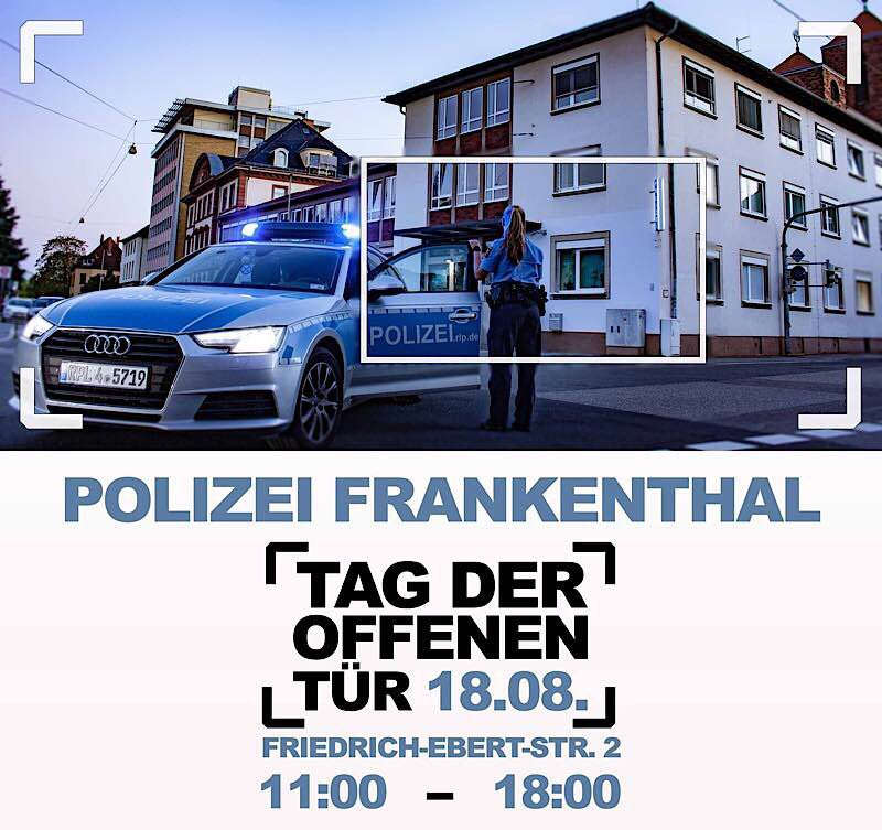 Tag der offenen Tür der Polizeiinspektion Frankenthal (Quelle: Polizei RLP)