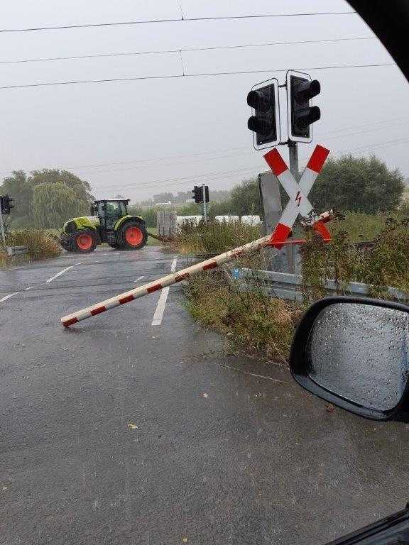 Traktorunfall © Bundespolizei