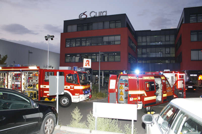 Feuerwehreinsatz wegen Gefahrstoffaustritt In einer Arztpraxis (Foto: Feuerwehr Speyer)