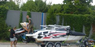 Überladenes Boot