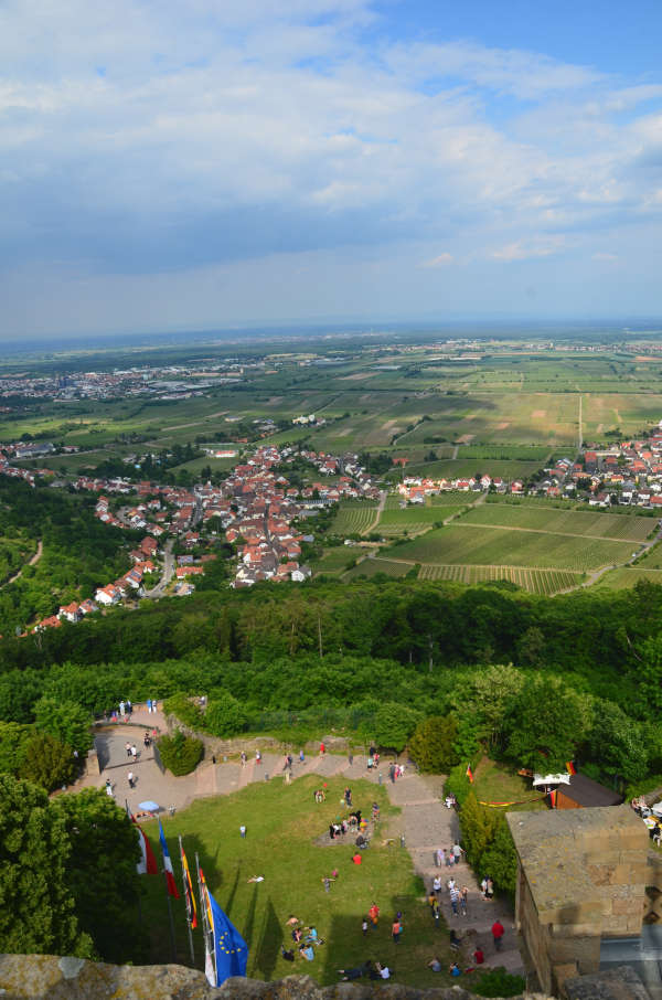 Blick vom Hambacher Schlossturm (Foto: Stiftung Hambacher Schloss)