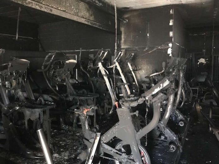 Brand in Sportstudio (Foto: Polizei RLP)